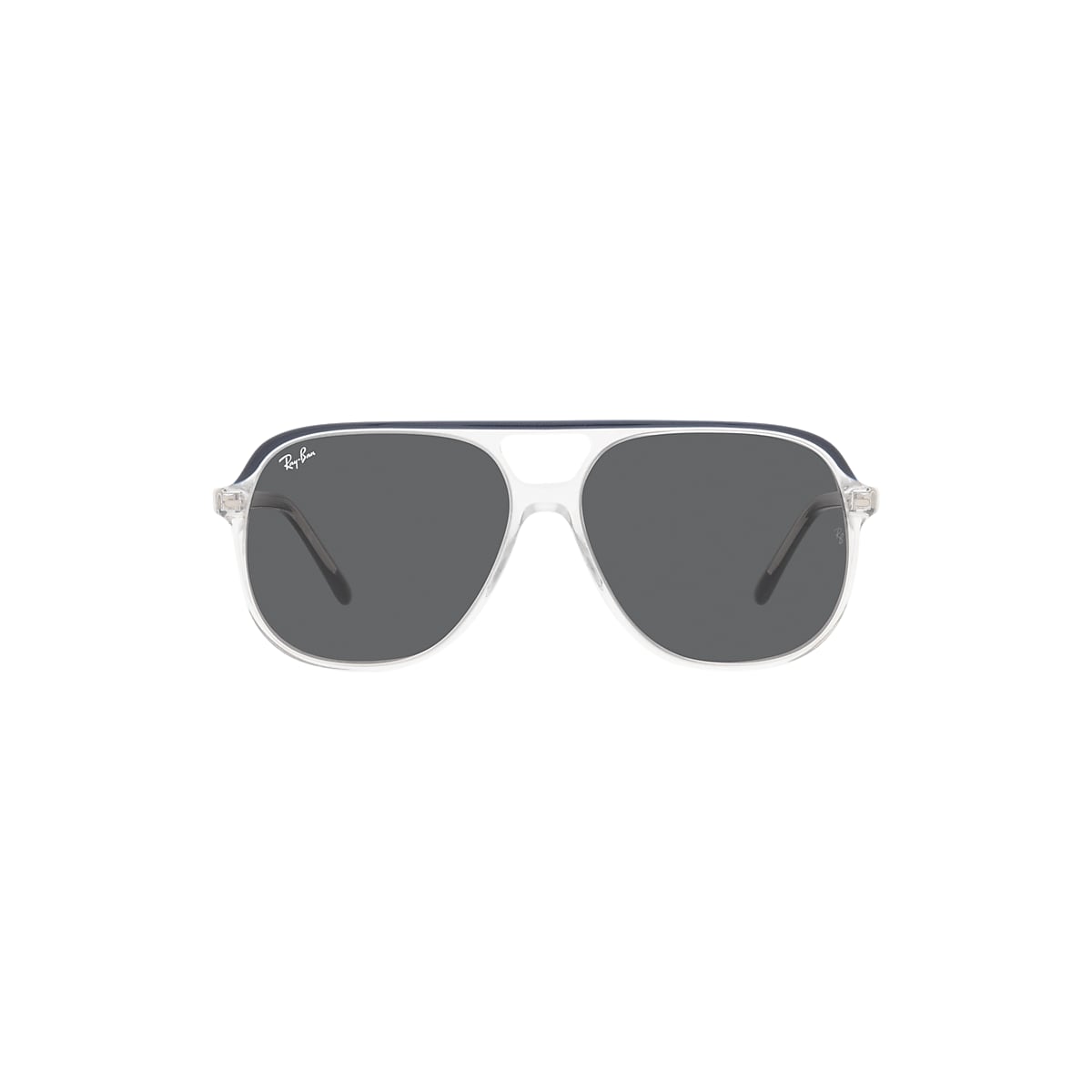 Bill Sunglasses in Blue On Transparent and Dark Grey | Ray-Ban®