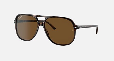 BILL Polarized Sunglasses in Black and G-15 Green Polarized (56-14