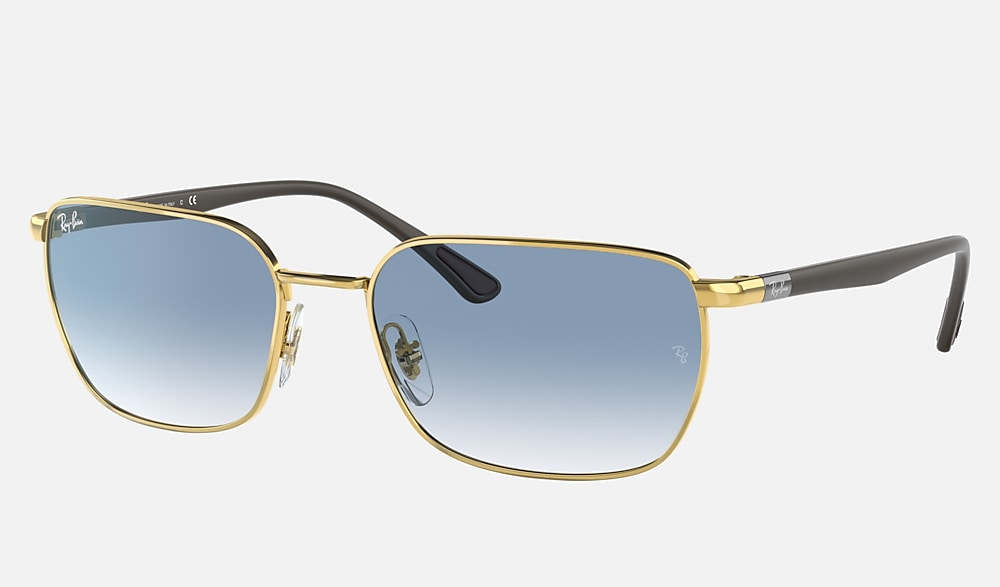 RB3684 Sunglasses in Arista Gold and Light Blue - RB3684 | Ray-Ban®