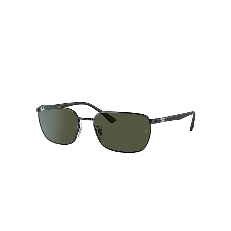 Ray-Ban Rb3684 Sunglasses Black Frame Green Lenses 58-18 product image