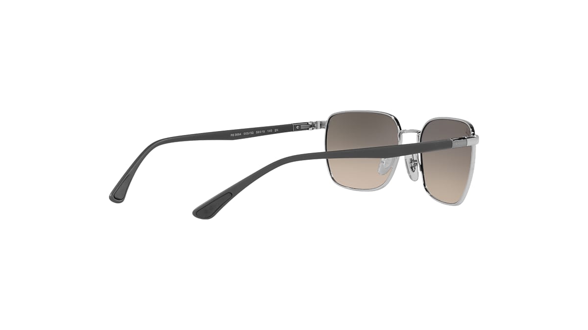 Ray-Ban Rb3684 Sunglasses Grey Frame Grey Lenses 58-18