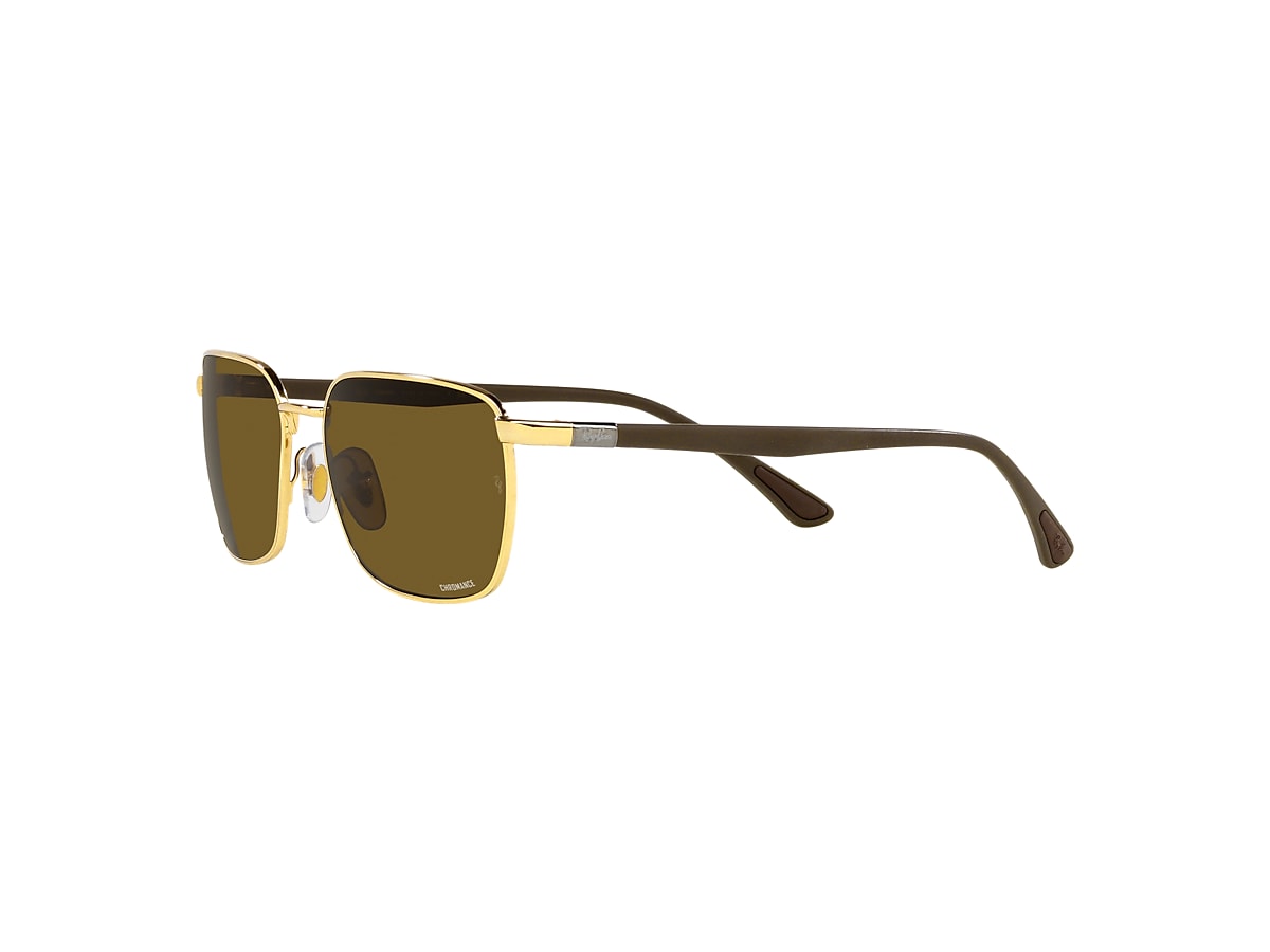 RB3684CH CHROMANCE Sunglasses in Gold and Brown - RB3684CH | Ray