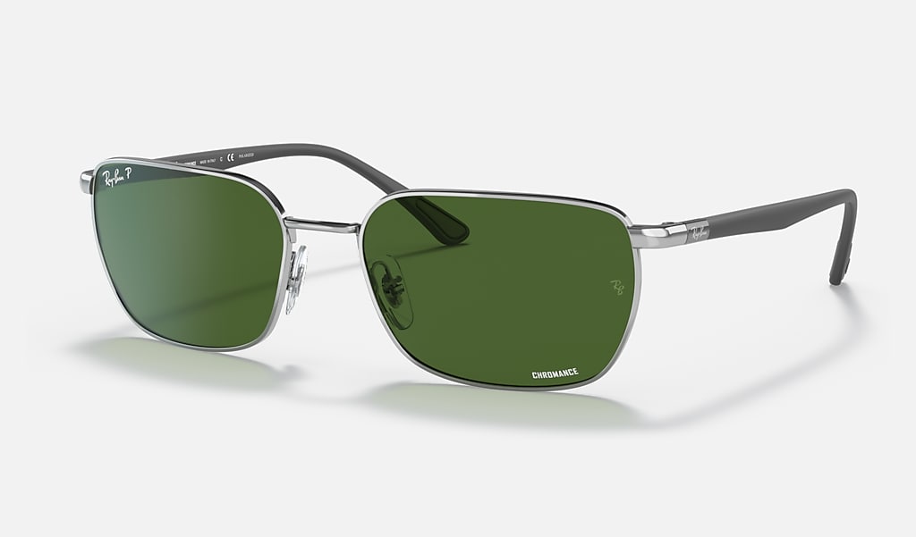 Rb3684ch Chromance Sunglasses in Silver and Dark Green | Ray-Ban®