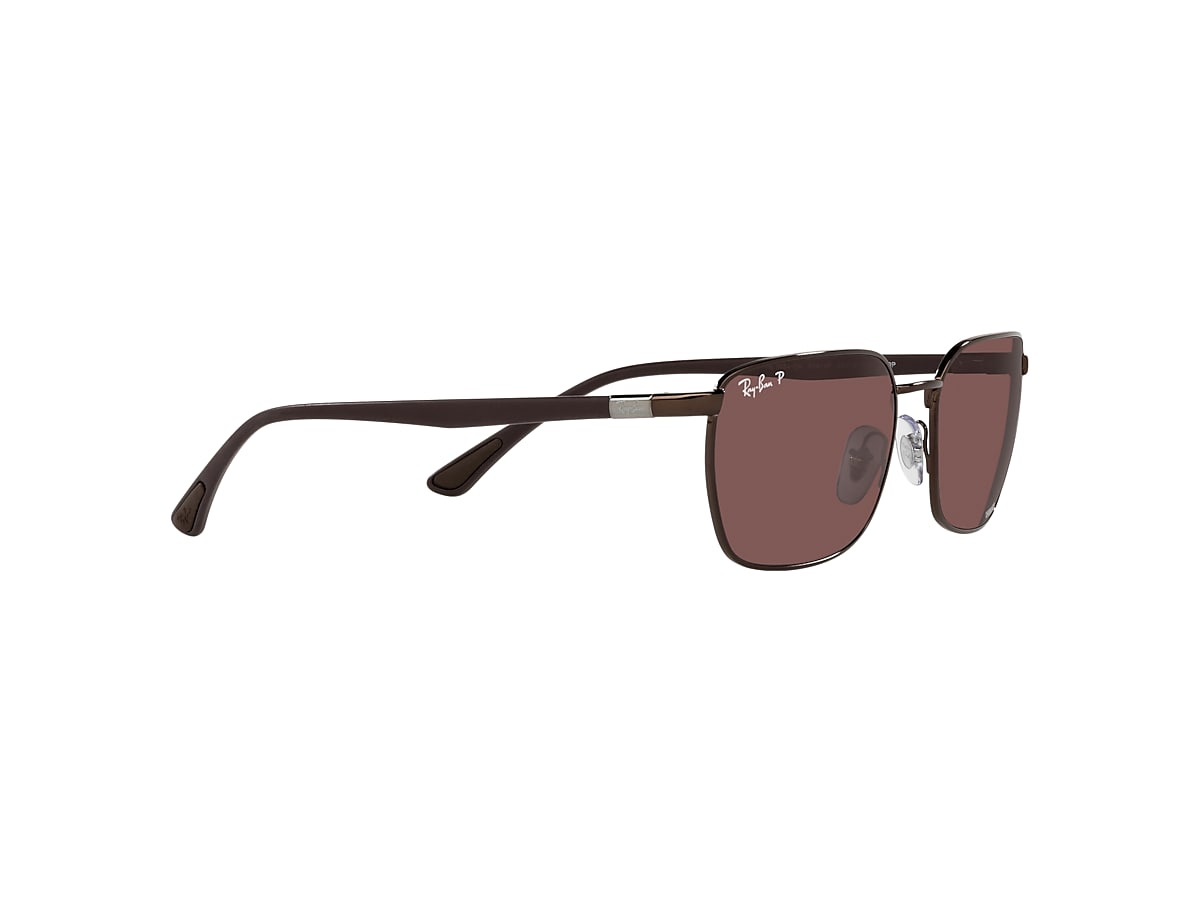 RB3684CH CHROMANCE Sunglasses in Brown and Dark Violet