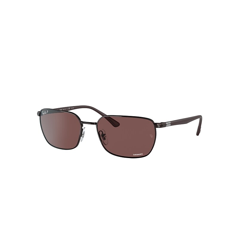 Ray-Ban Rb3684ch Chromance Sunglasses Purple-reddish Frame Violet Lenses Polarized 58-18 product image
