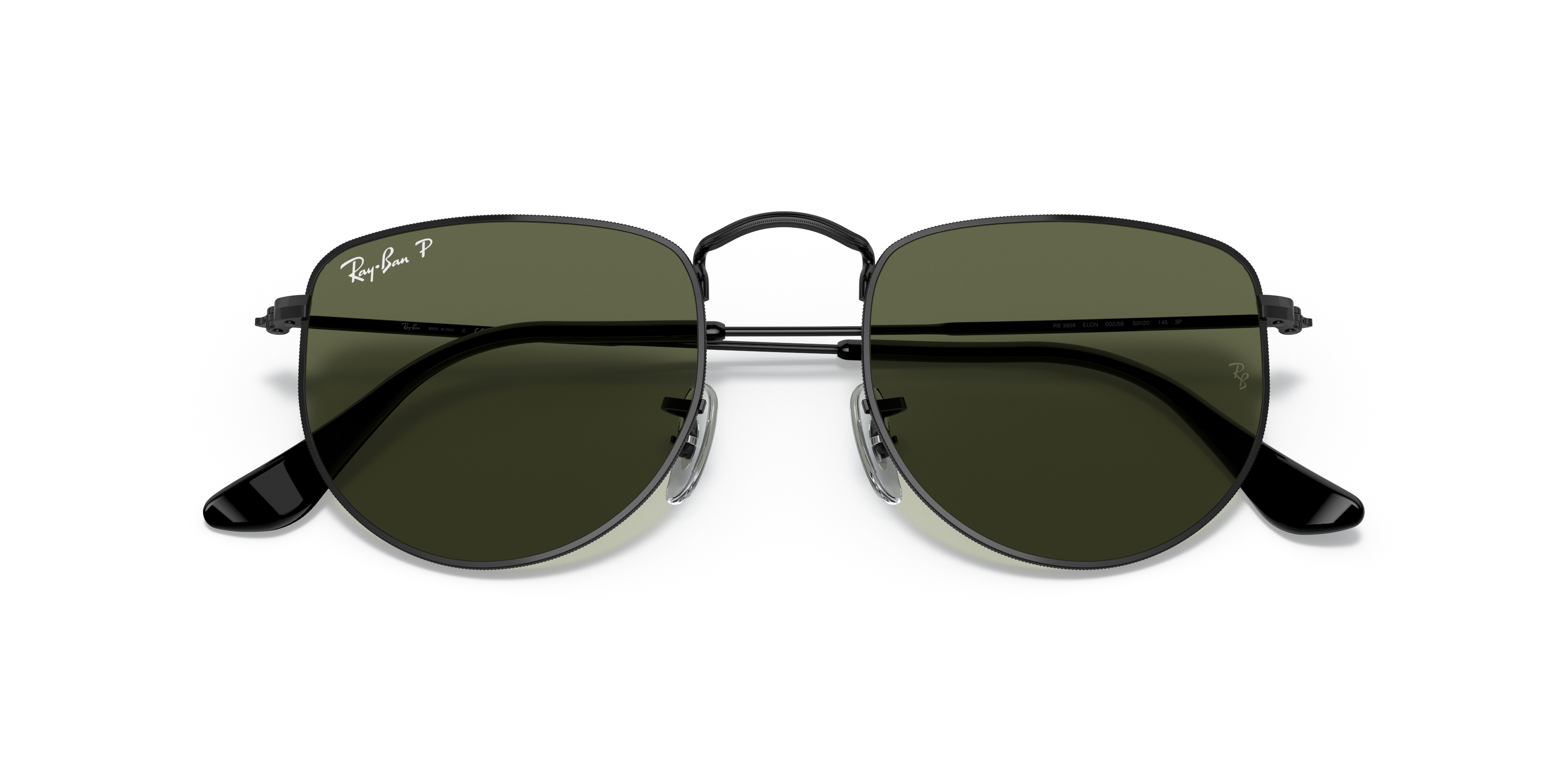 all black hexagonal ray bans