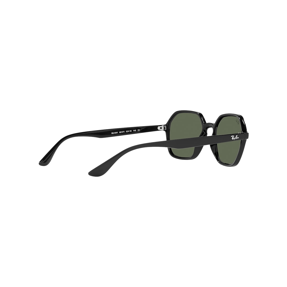 Ray-Ban Rb4361 Sunglasses Black Frame Green Lenses 52-18