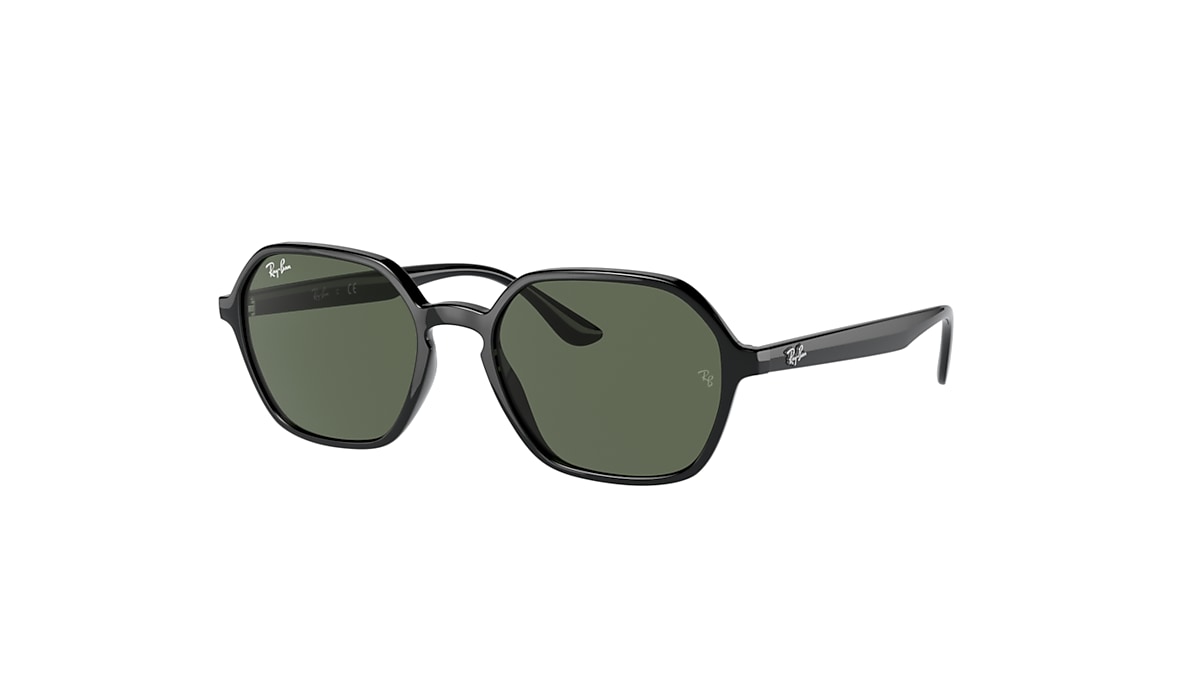 Ray-Ban Rb4361 Sunglasses Black Frame Green Lenses 52-18