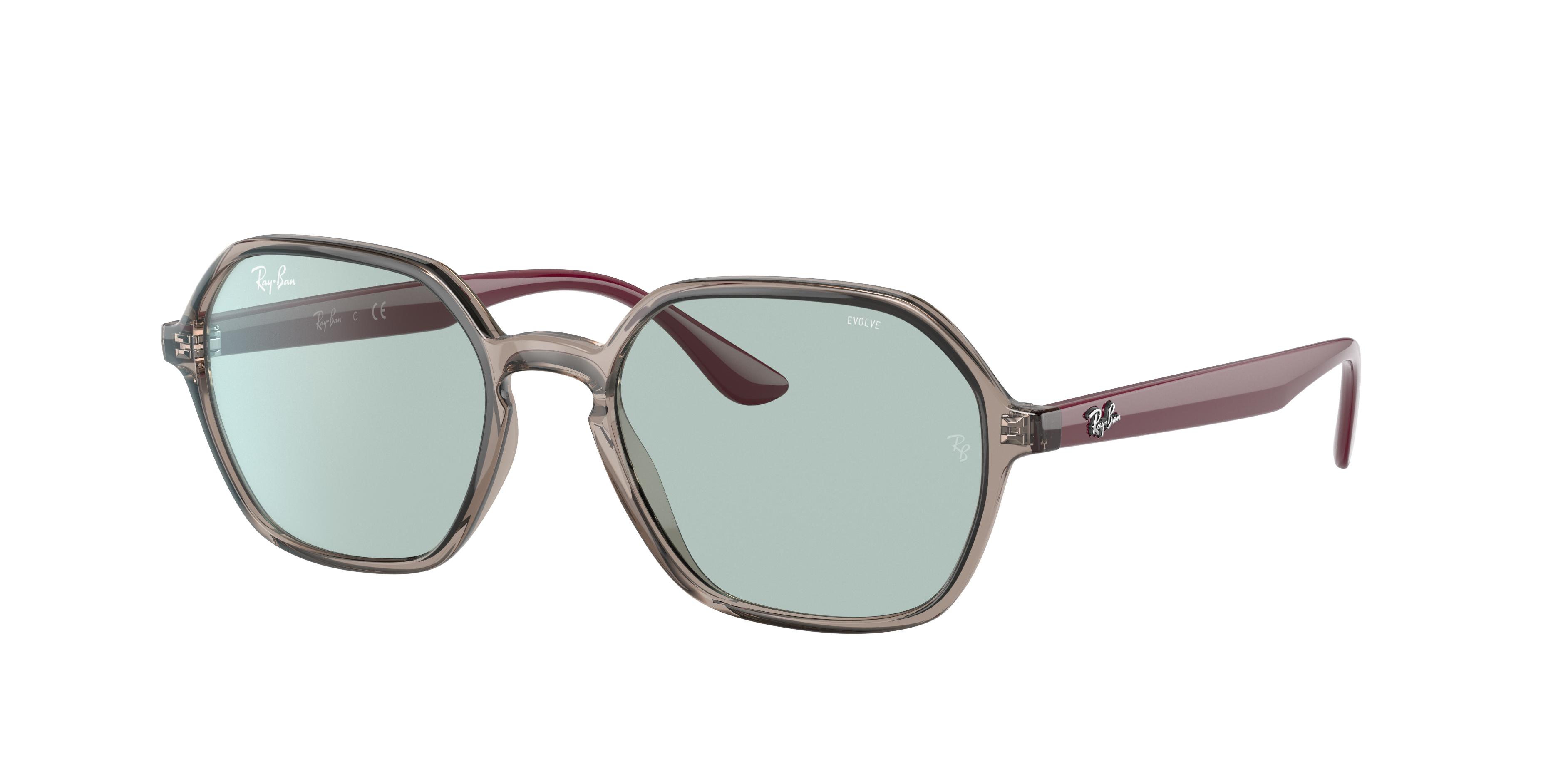 Rb4361 Evolve Sunglasses in Transparent Grey and Green Photochromic | Ray- Ban®