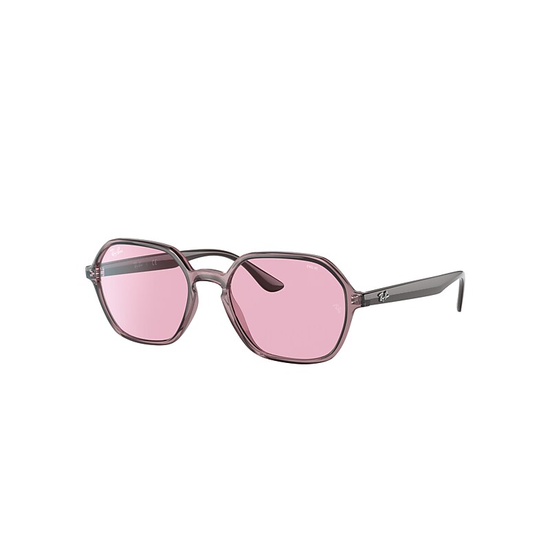 Ray-Ban Rb4361 Evolve Sunglasses Brown Frame Pink Lenses 54-18