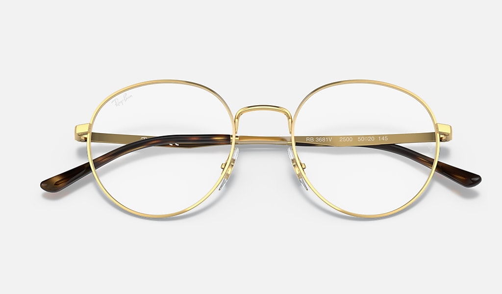 Rb3681 Optics Eyeglasses with Gold Frame | Ray-Ban®