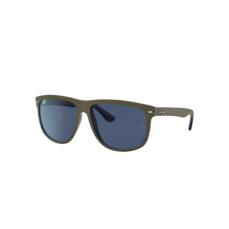 Ray-Ban Boyfriend Sunglasses Green Frame Blue Lenses 60-15 product image