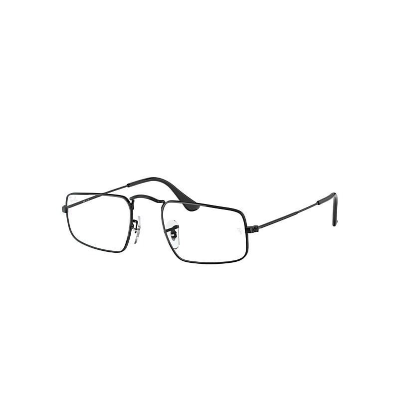 Ray-Ban Eyeglasses Unisex Julie Optics - Black Frame Clear Lenses 46-20