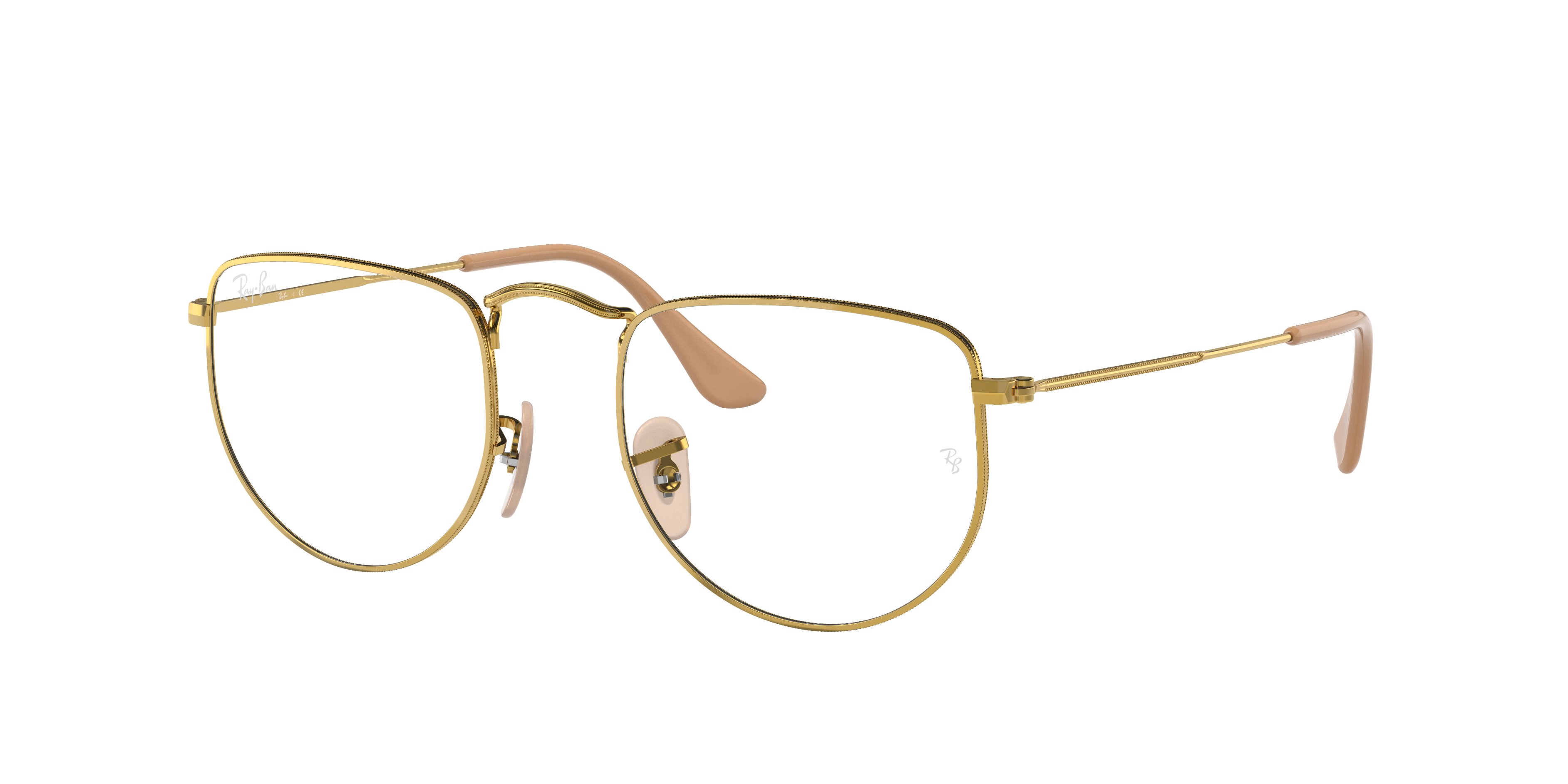 Elon Optics Eyeglasses with Gold | Ray-Ban®