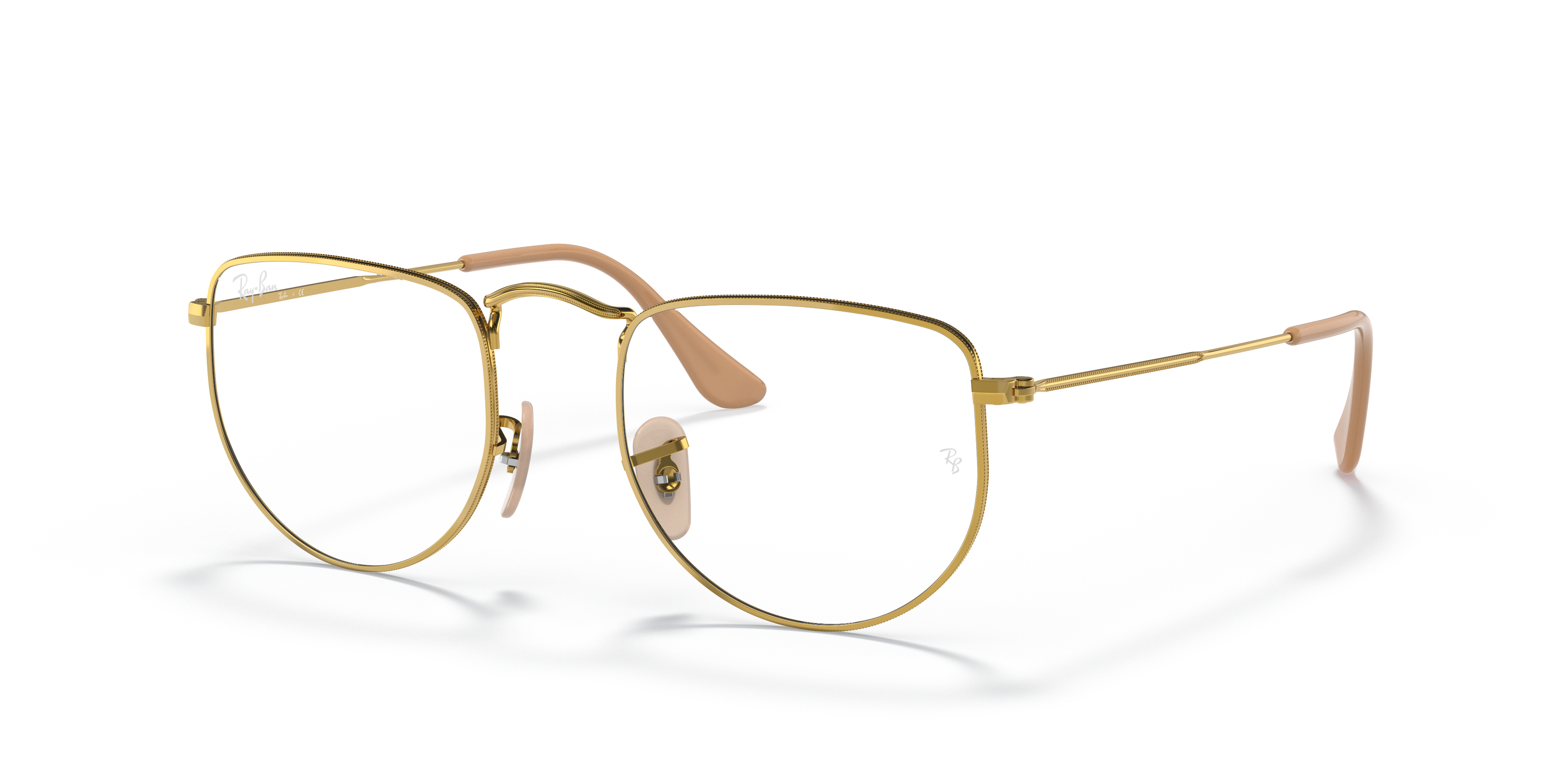 ray ban with gold frame