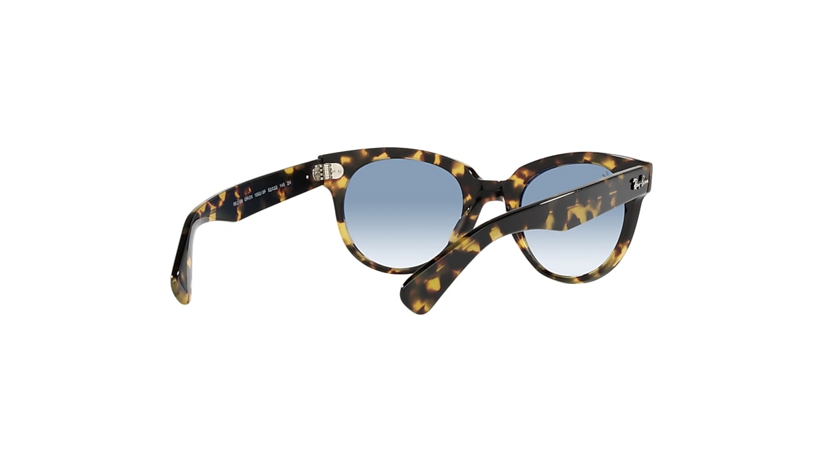 ORION Sunglasses in Yellow Havana and Light Blue - RB2199F