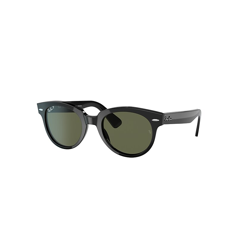 Ray-Ban Orion Sunglasses Black Frame Green Lenses Polarized 52-22 product image