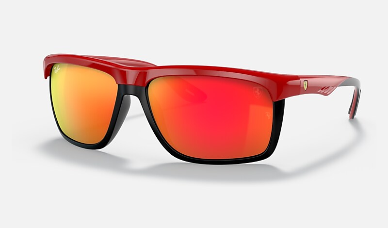 RB4363M SCUDERIA FERRARI COLLECTION Sunglasses in Red and Red