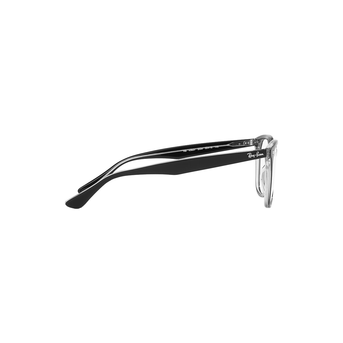 RB4362 OPTICS Eyeglasses with Black On Transparent Frame - RB4362V 