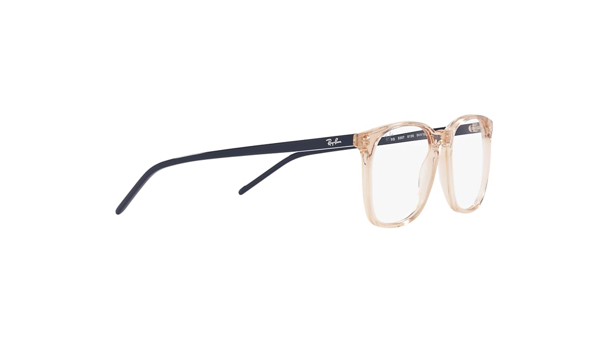 RB5387 OPTICS Eyeglasses with Transparent Brown Frame