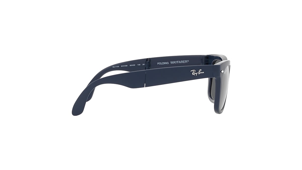 WAYFARER FOLDING CLASSIC Sunglasses in Blue and Grey - RB4105 