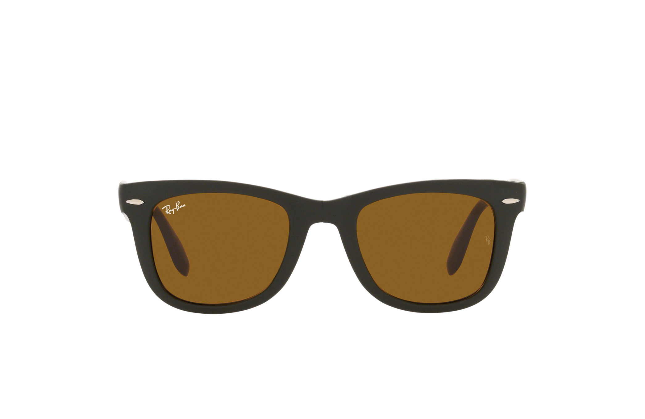 Occhiali da Sole Wayfarer Classic Pieghevoli in Verde e Marrone | Ray-Ban®
