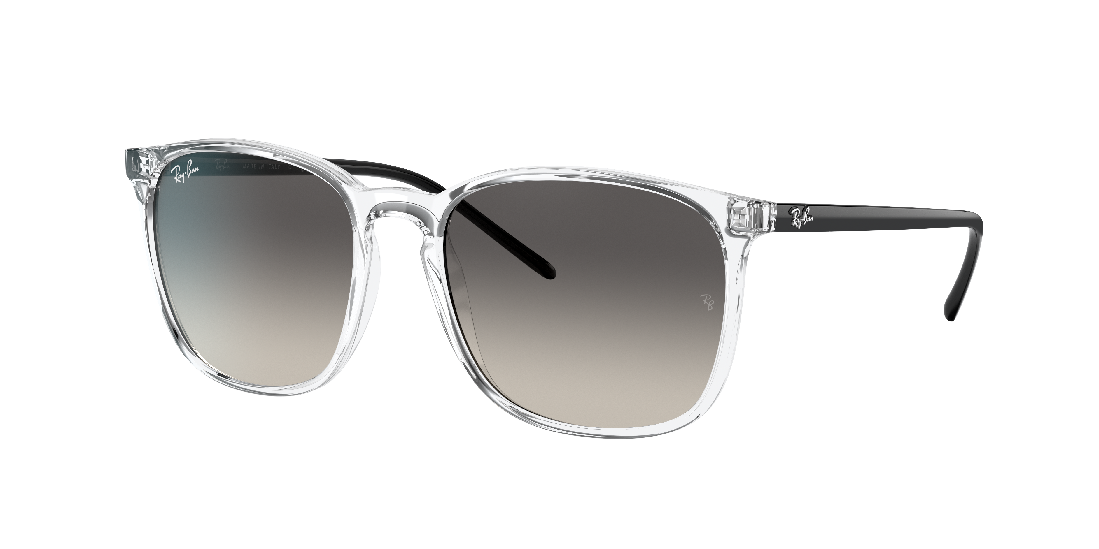 Visser voor Opnemen Rb4387 Sunglasses in Transparent and Grey | Ray-Ban®