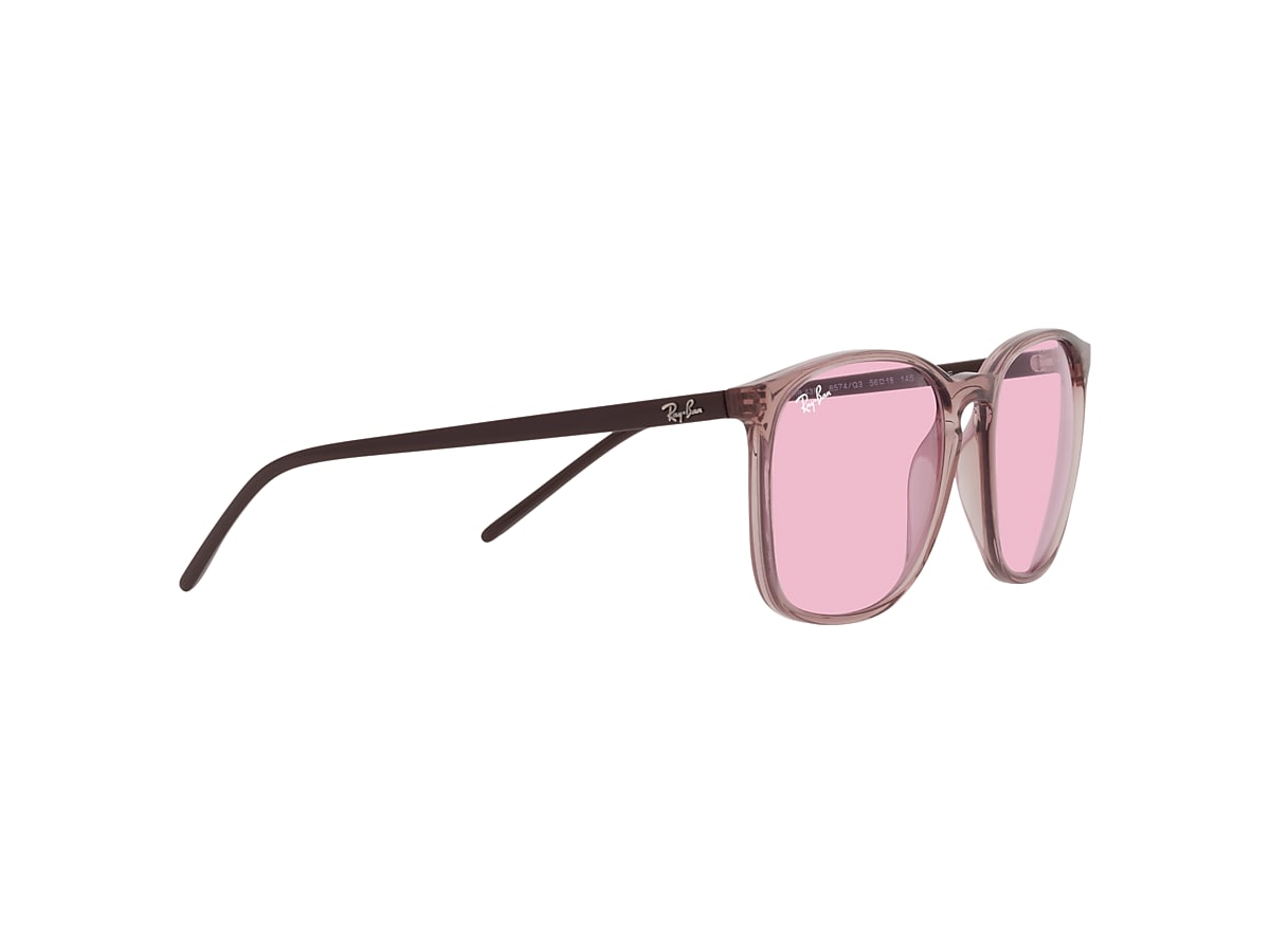 RB4387 EVOLVE Sunglasses in Transparent Violet and Pink