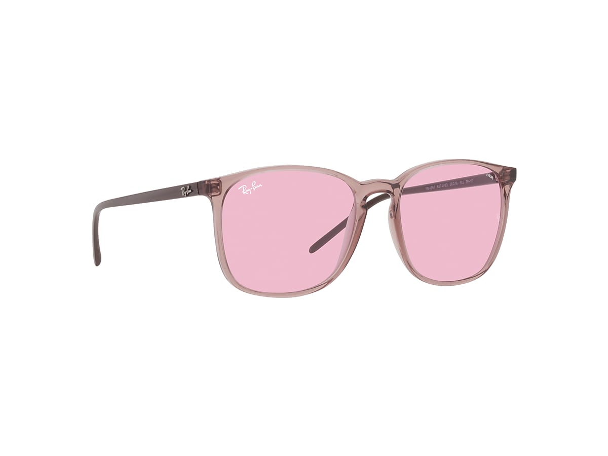 Adverteerder Verleden Wizard Rb4387 Evolve Sunglasses in Transparent Violet and Pink Photochromic -  RB4387 | Ray-Ban® US