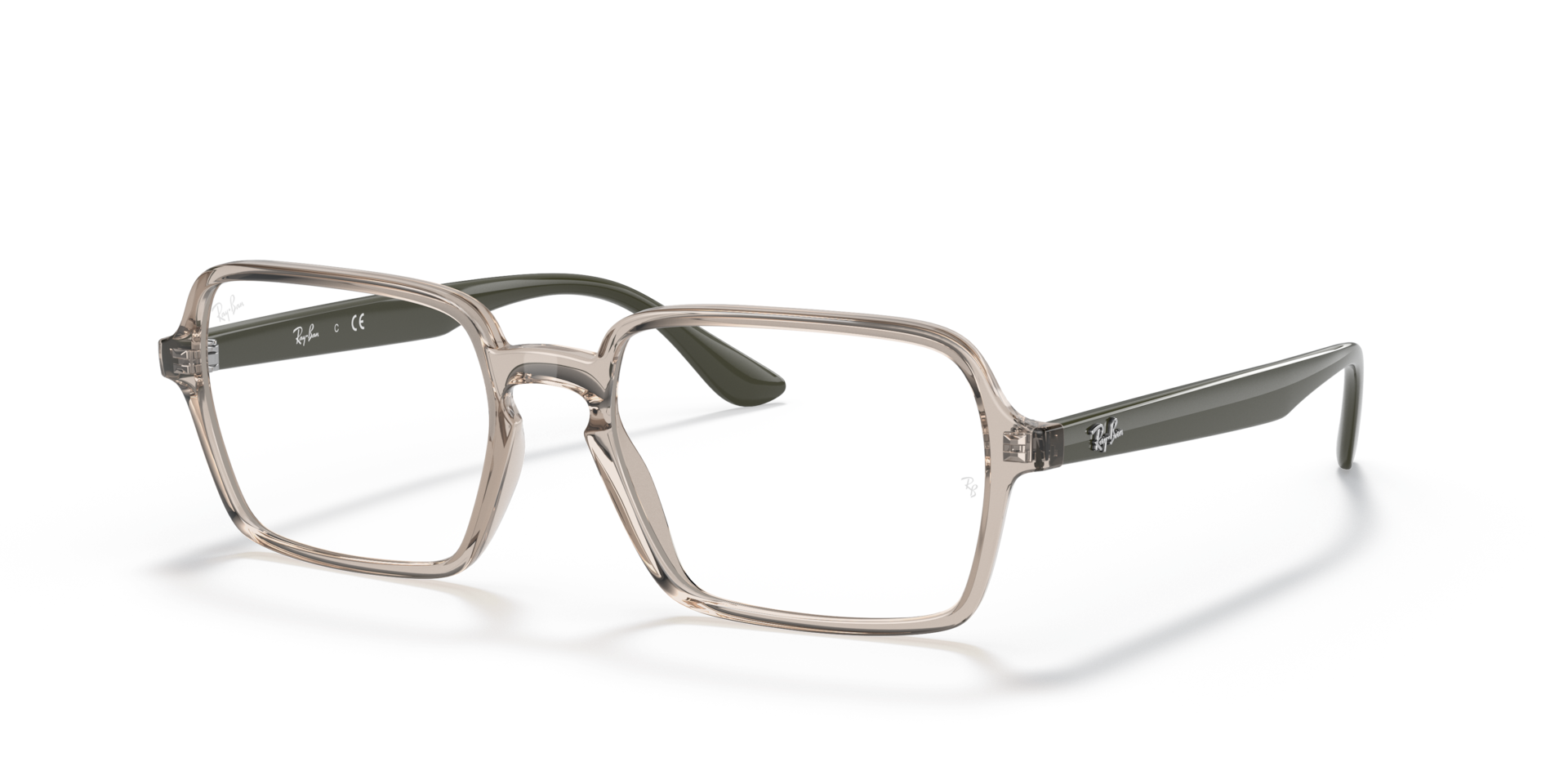 Rb7198 Eyeglasses with Transparent Beige Frame | Ray-Ban®