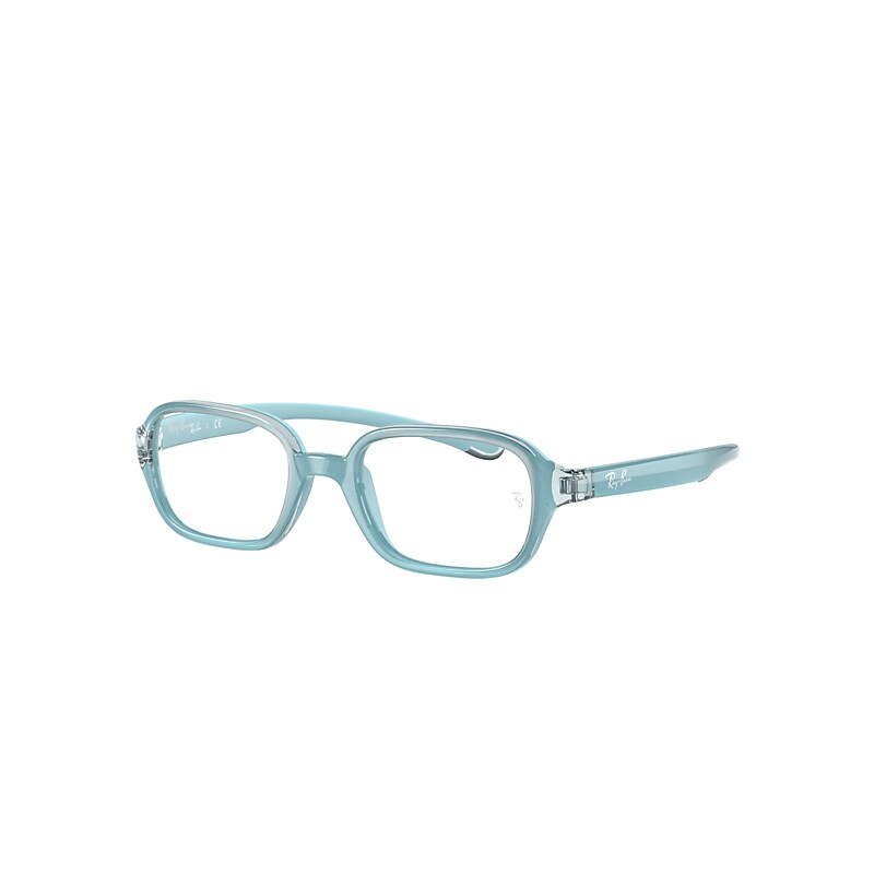 Ray-Ban Junior Rb9074 Optics Kids Eyeglasses Light Blue Frame Clear Lenses Polarized 39-16