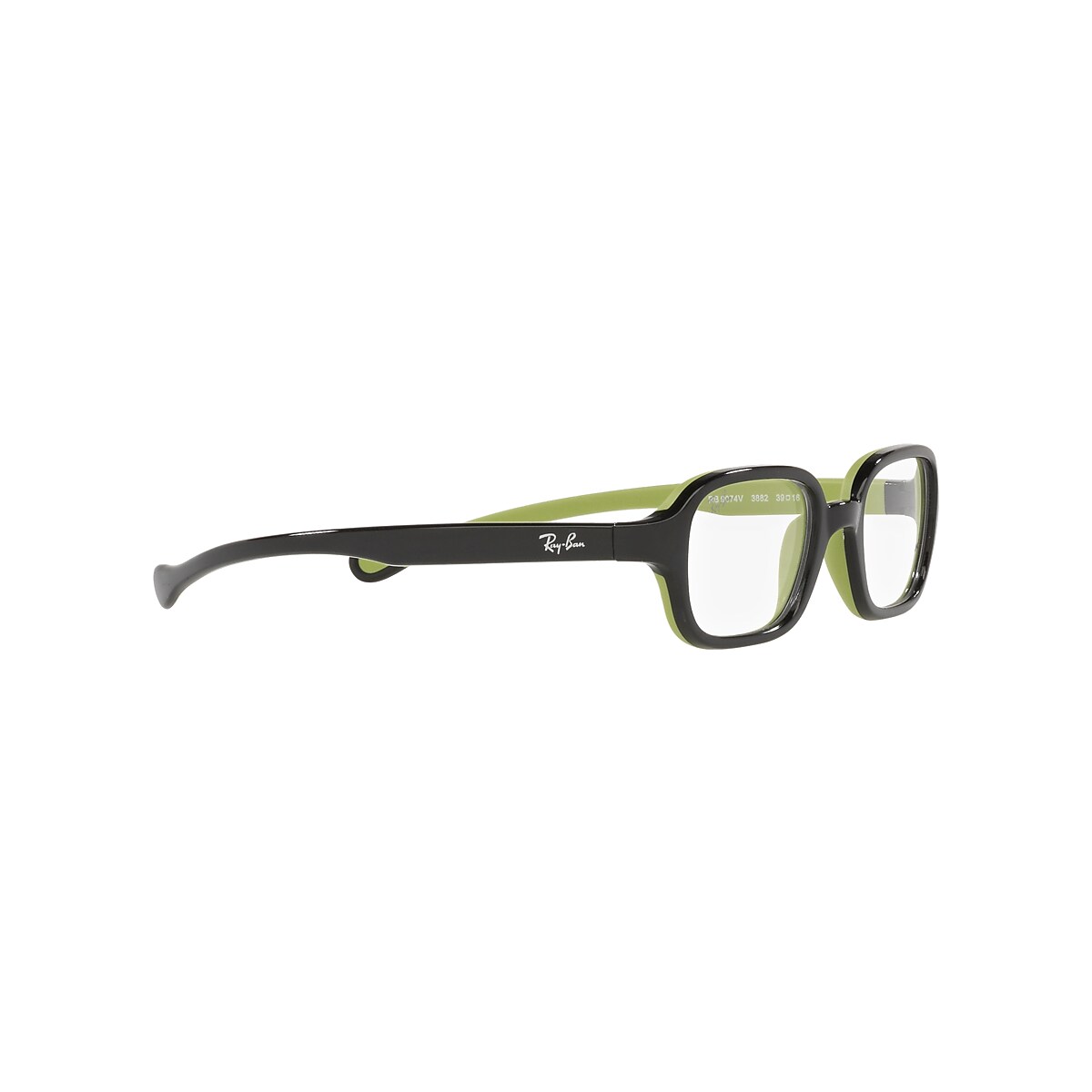 RB9074 OPTICS KIDS Eyeglasses with Black On Green Frame - RY9074V