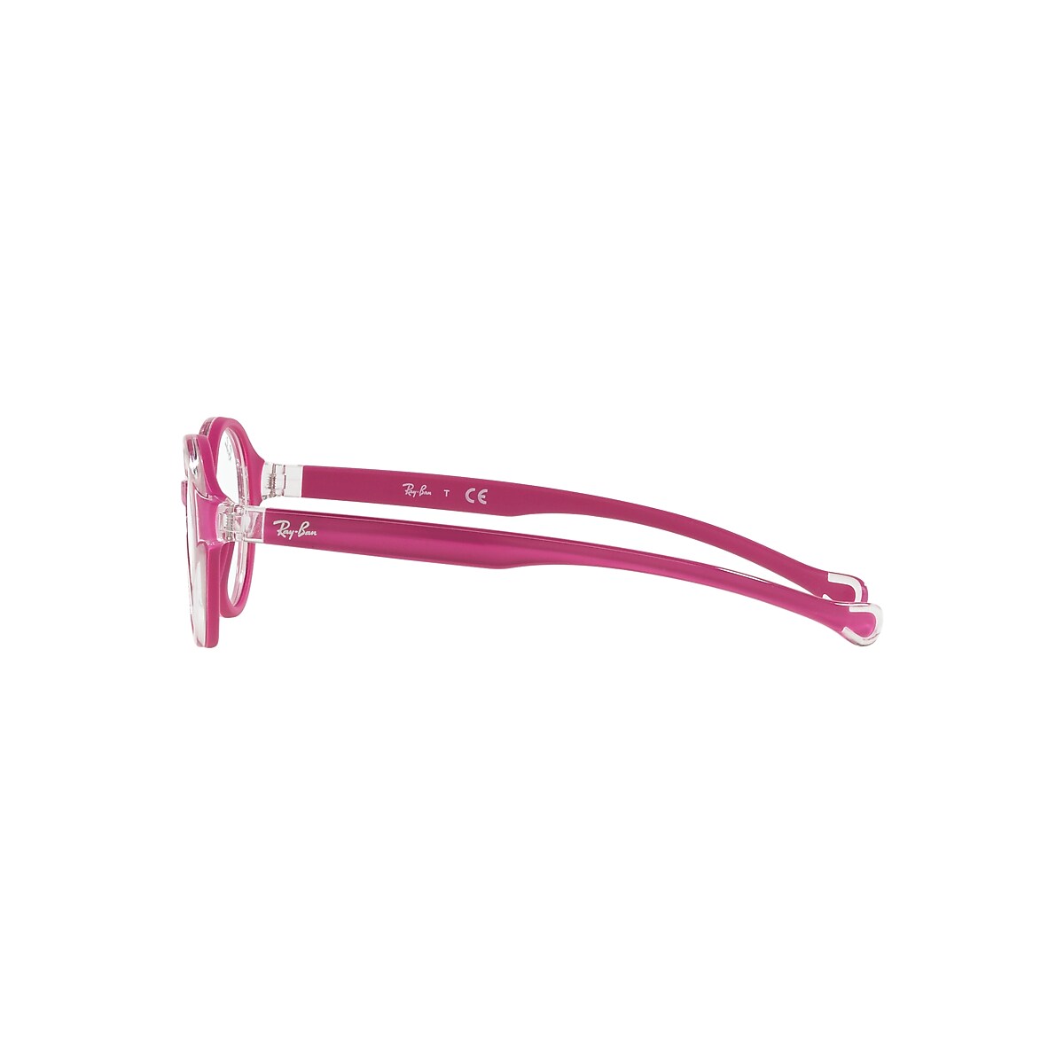 RB9075 OPTICS KIDS Eyeglasses with Transparent On Fuxia Frame