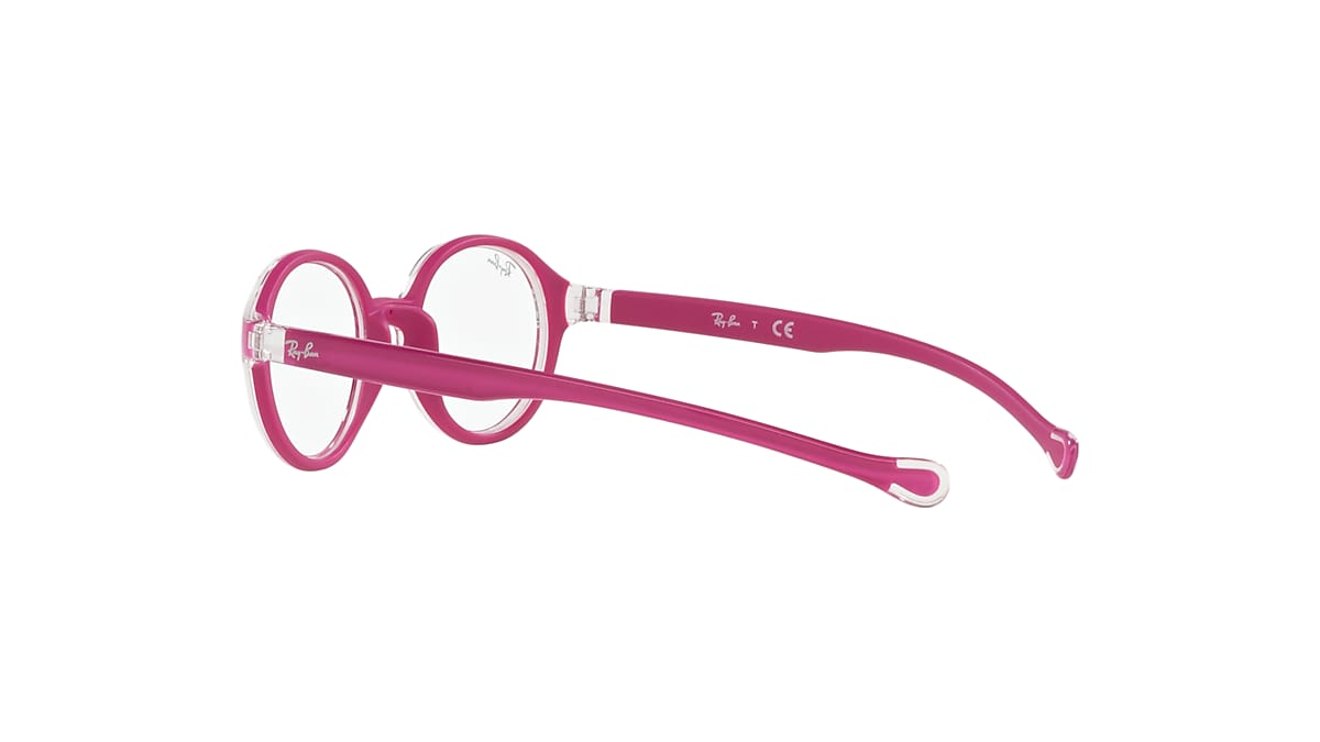 RB9075 OPTICS KIDS Eyeglasses with Transparent On Fuxia Frame