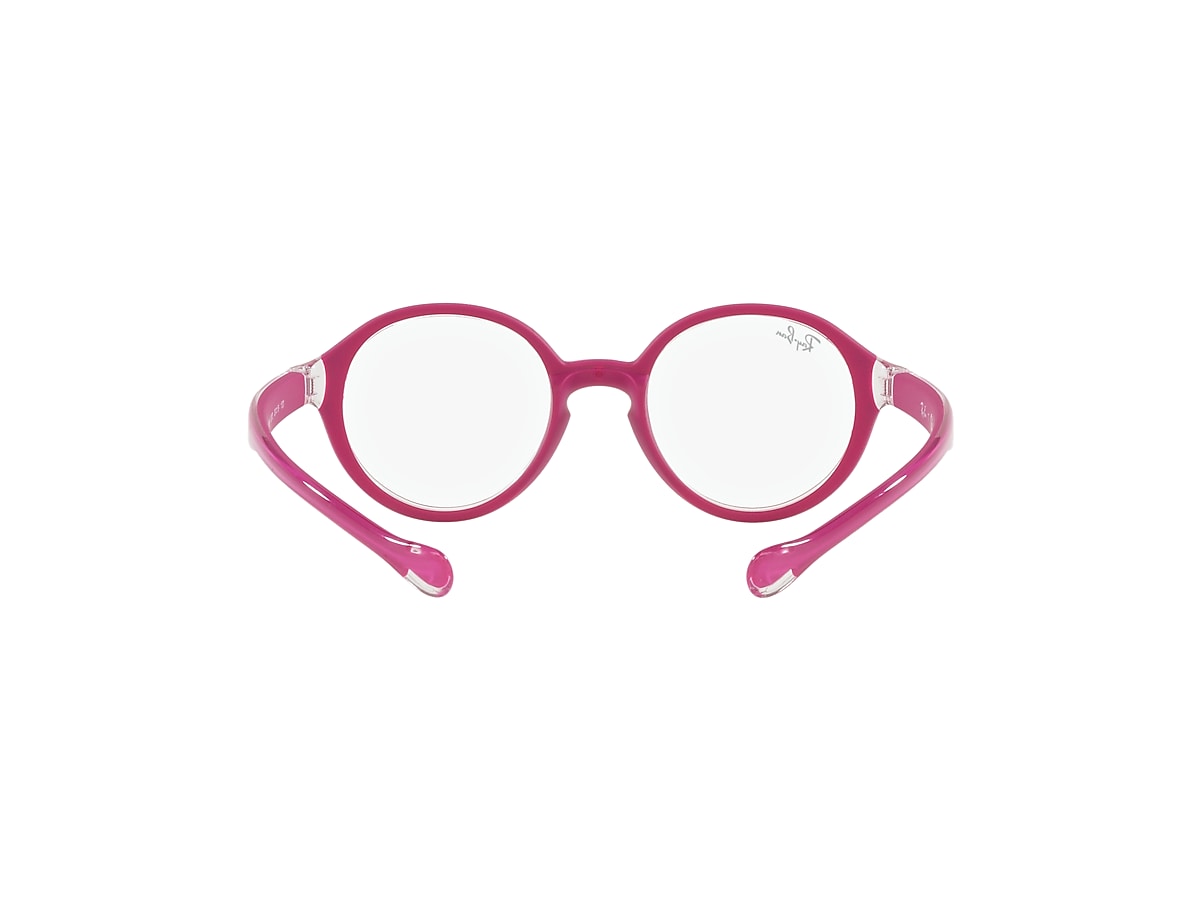 RB9075 OPTICS KIDS Eyeglasses with Transparent On Fuxia Frame