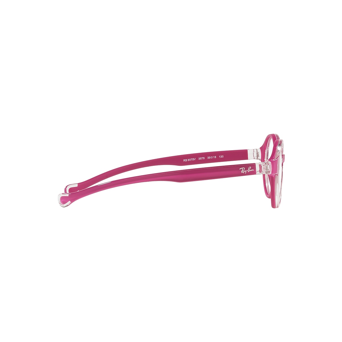 RB9075 OPTICS KIDS Eyeglasses with Transparent On Fuxia Frame