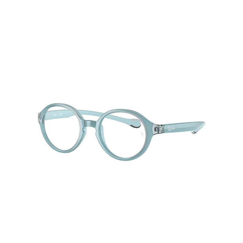Ray-Ban Junior Rb9075 Optics Kids Eyeglasses Light Blue Frame Clear Lenses Polarized 37-16
