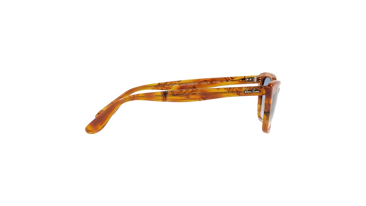 LADY BURBANK Sunglasses in Amber Tortoise and Blue - Ray-Ban