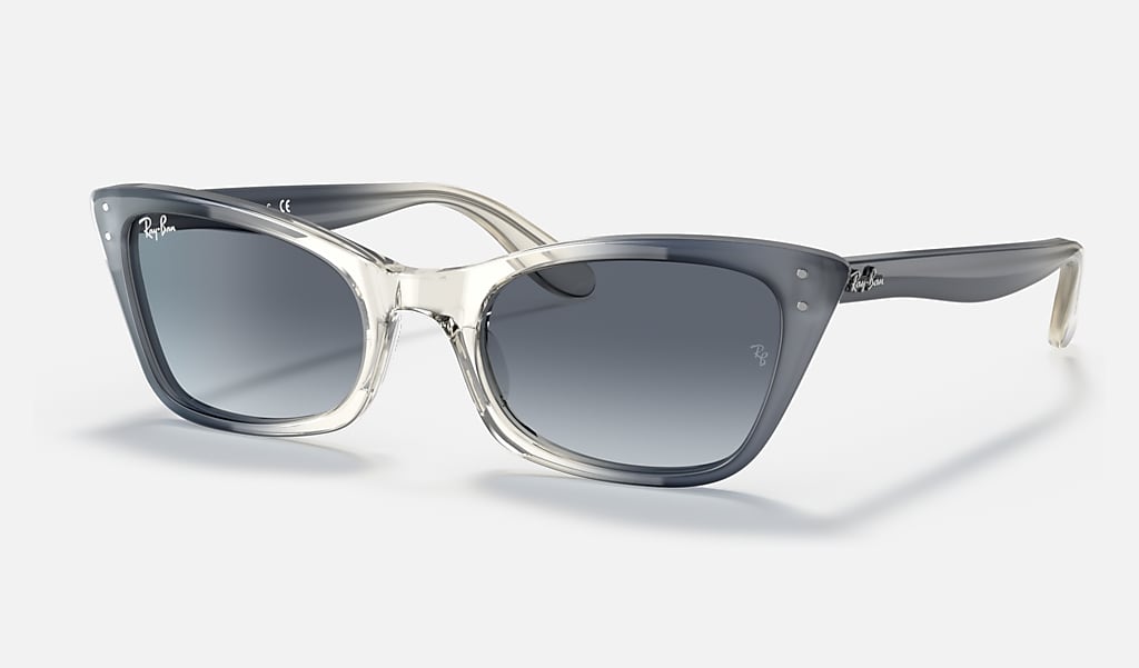 Lady Burbank Sunglasses in Transparent Blue and Blue | Ray-Ban®