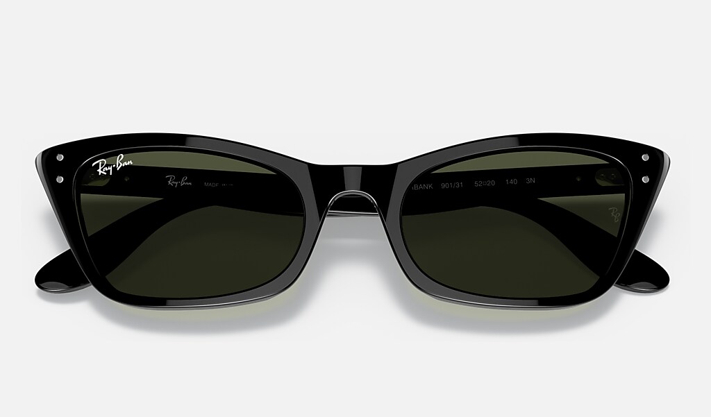 Lady Burbank Sunglasses in Black and Green | Ray-Ban®