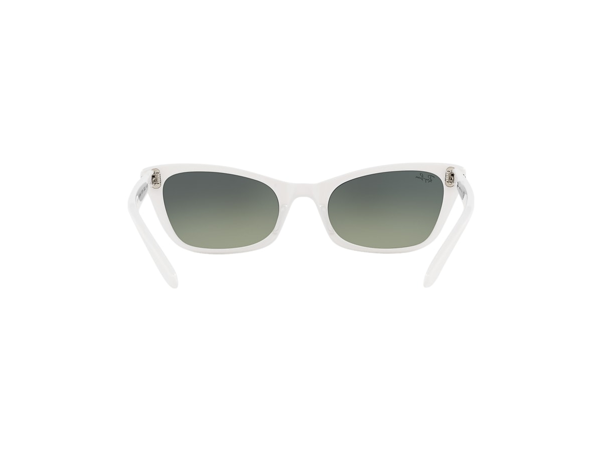 レイバン公式ストア】 Ray-Ban® LADY BURBANK サングラス | ホワイト X グリーンビンテージ - RB2299