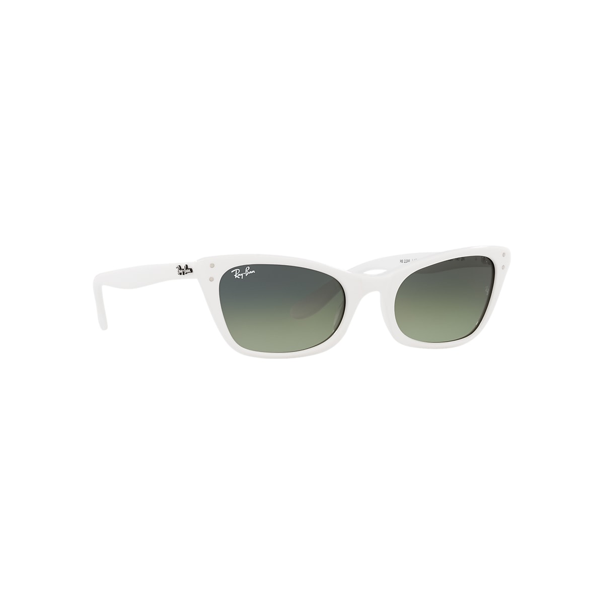 Lady Burbank Sunglasses in White and Green Vintage | Ray-Ban®