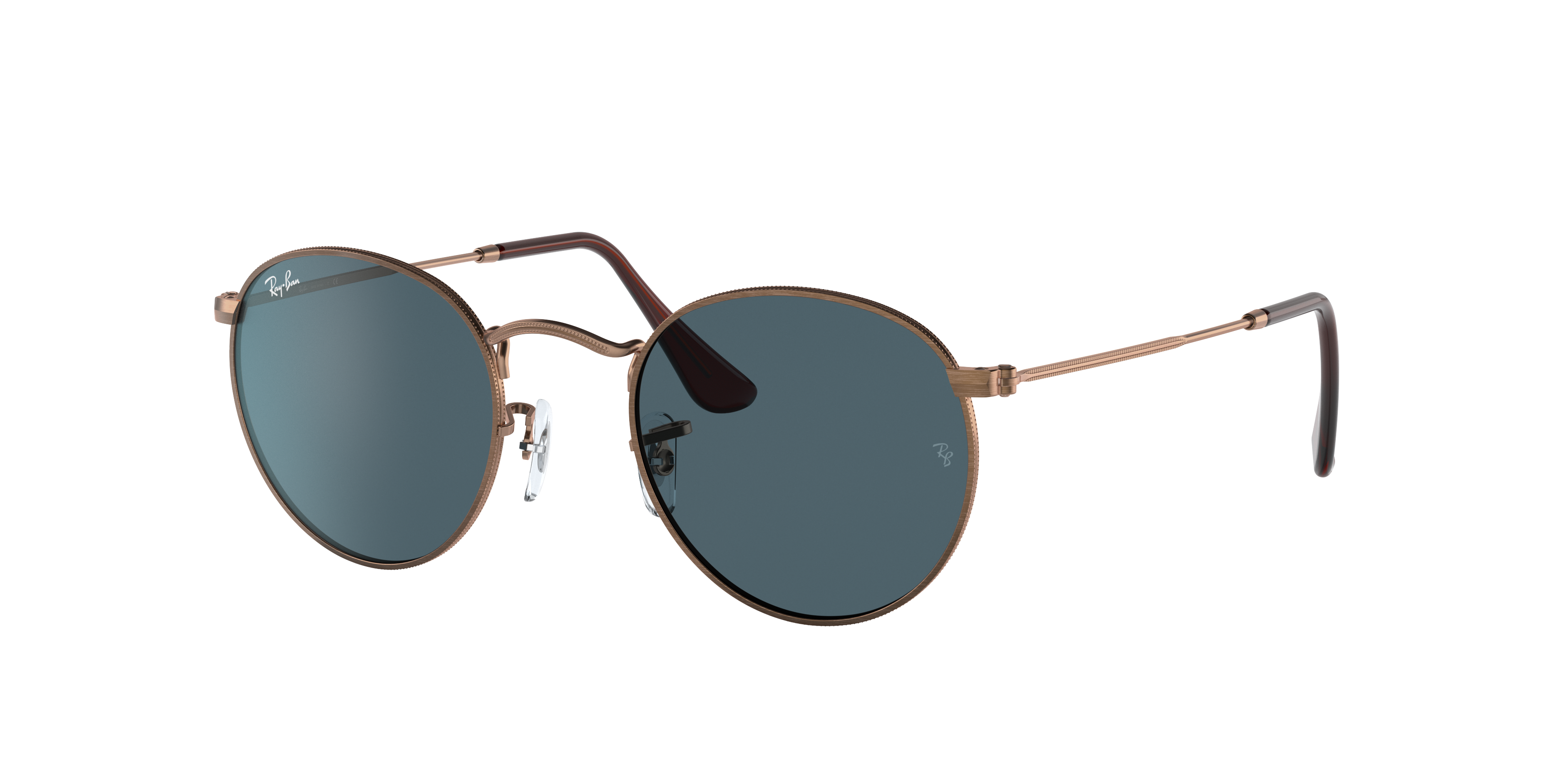 Round Metal Antiqued in Bronze-Copper and | Ray-Ban®