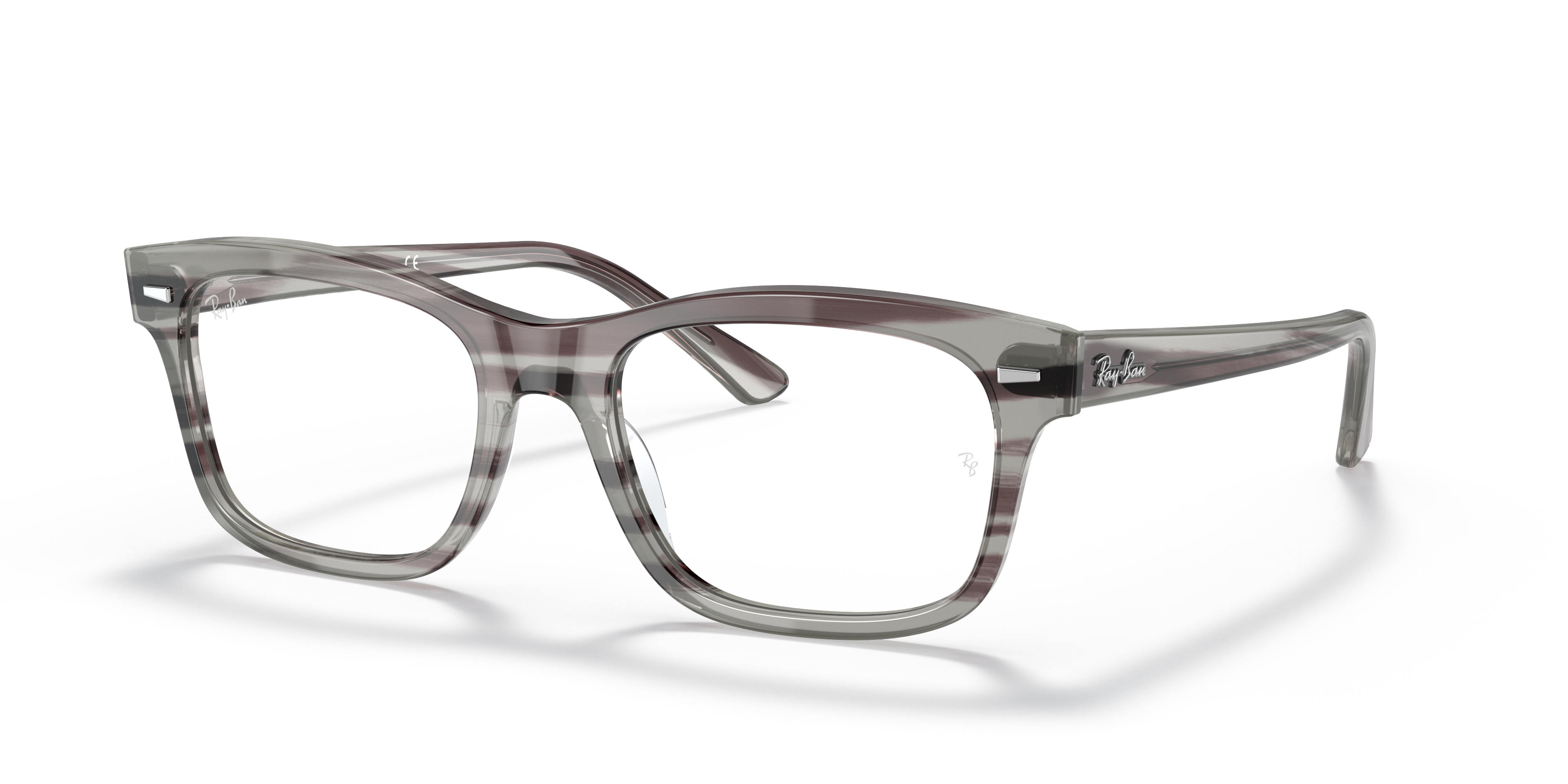 gray ray ban eyeglasses