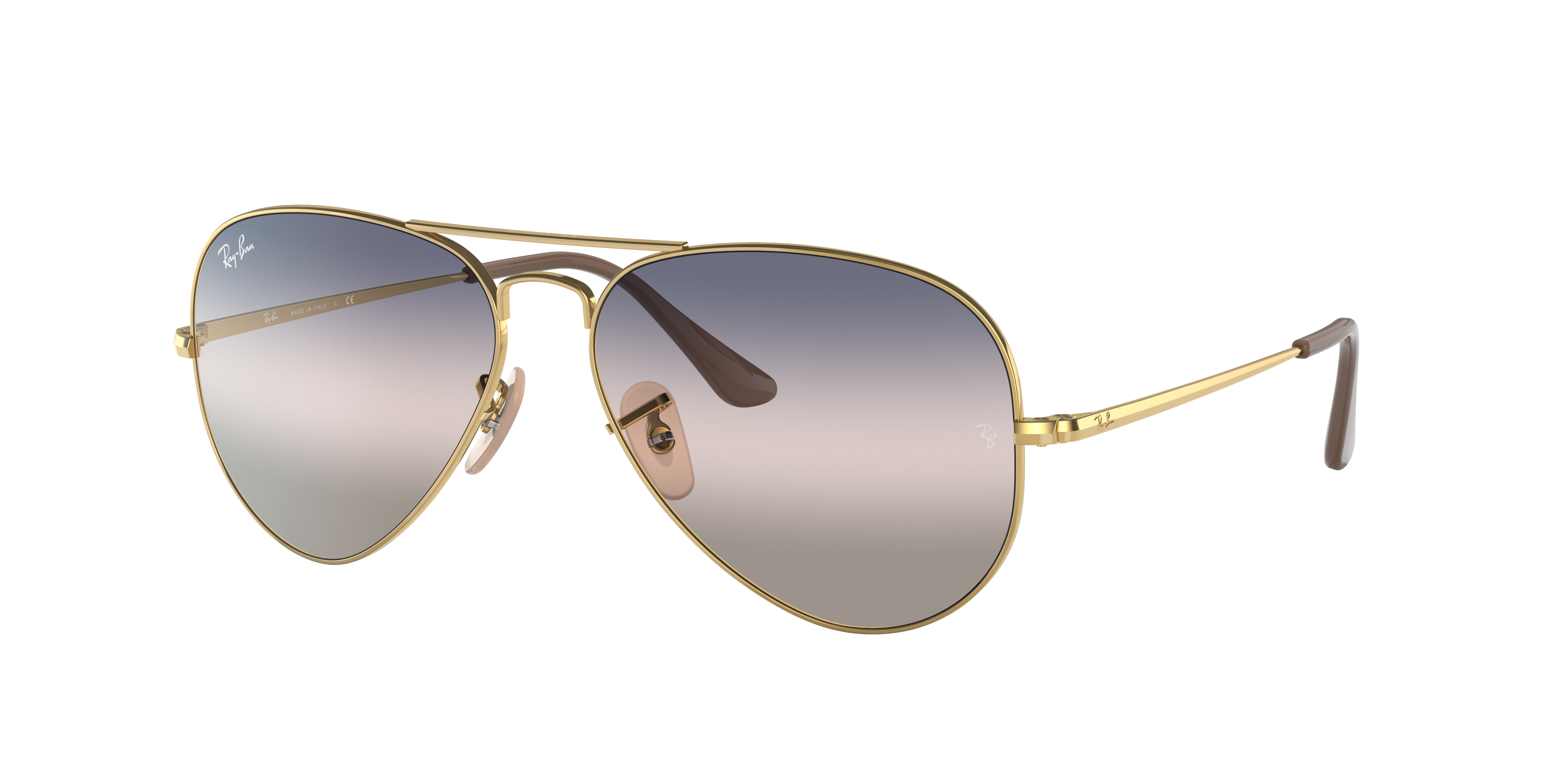 interview Botsing Opgetild Rb3689 Bi-gradient Sunglasses in Gold and Pink/Blue | Ray-Ban®