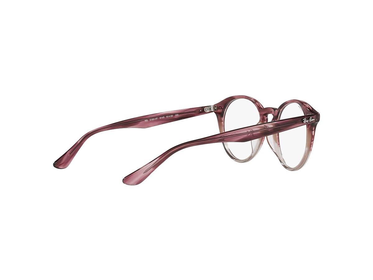 RB2180V OPTICS Eyeglasses with Dark Violet Havana Frame - RB2180VF