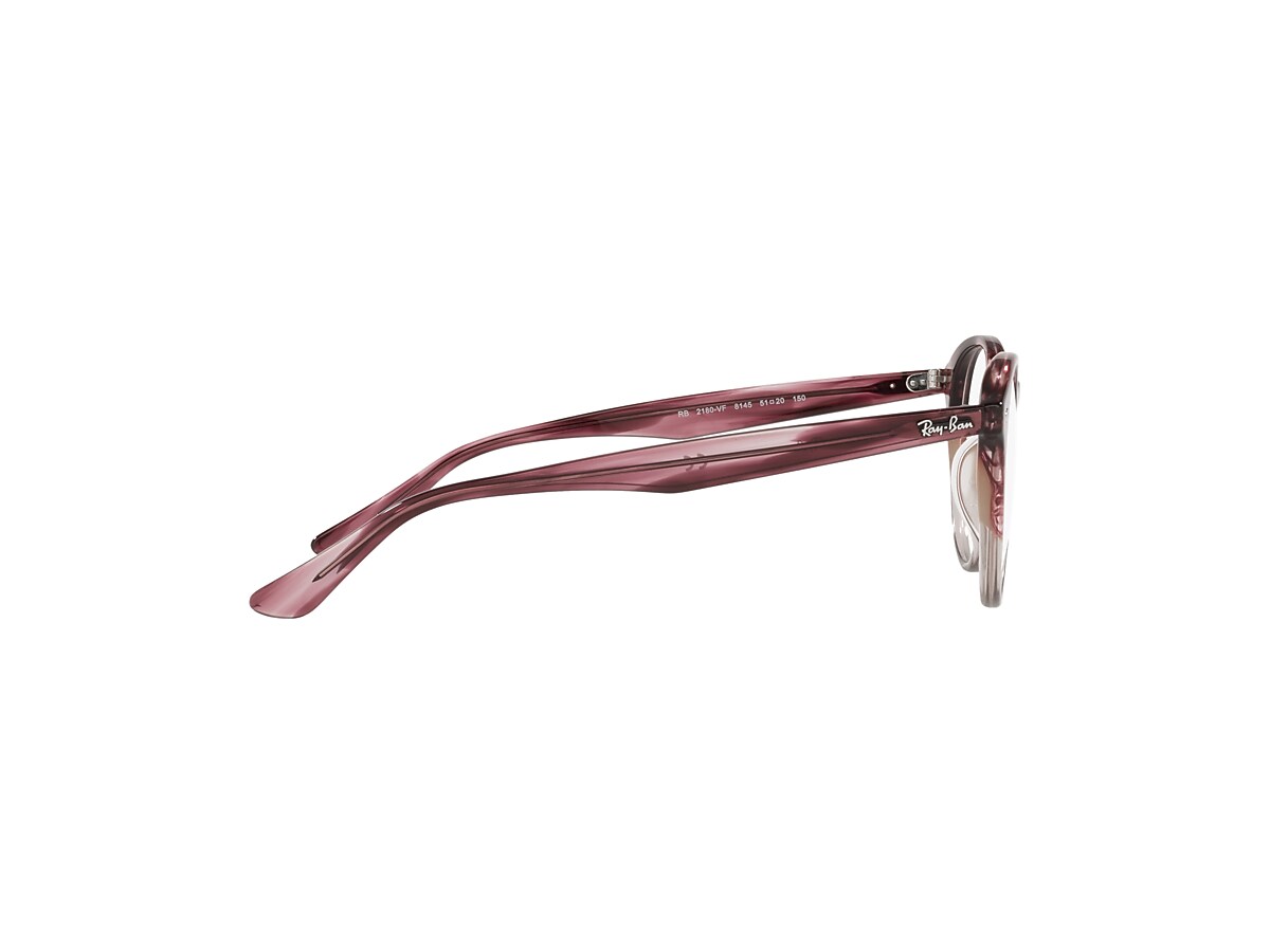 RB2180V OPTICS Eyeglasses with Dark Violet Havana Frame - RB2180VF