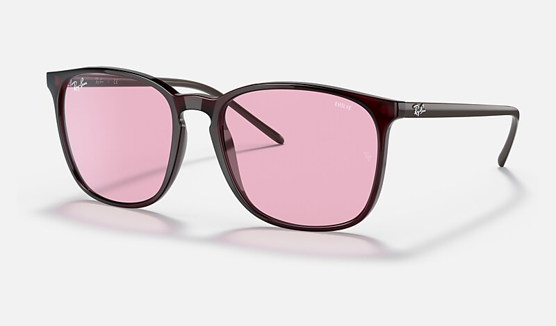 RB4387 EVOLVE Sunglasses in Transparent Violet and Pink
