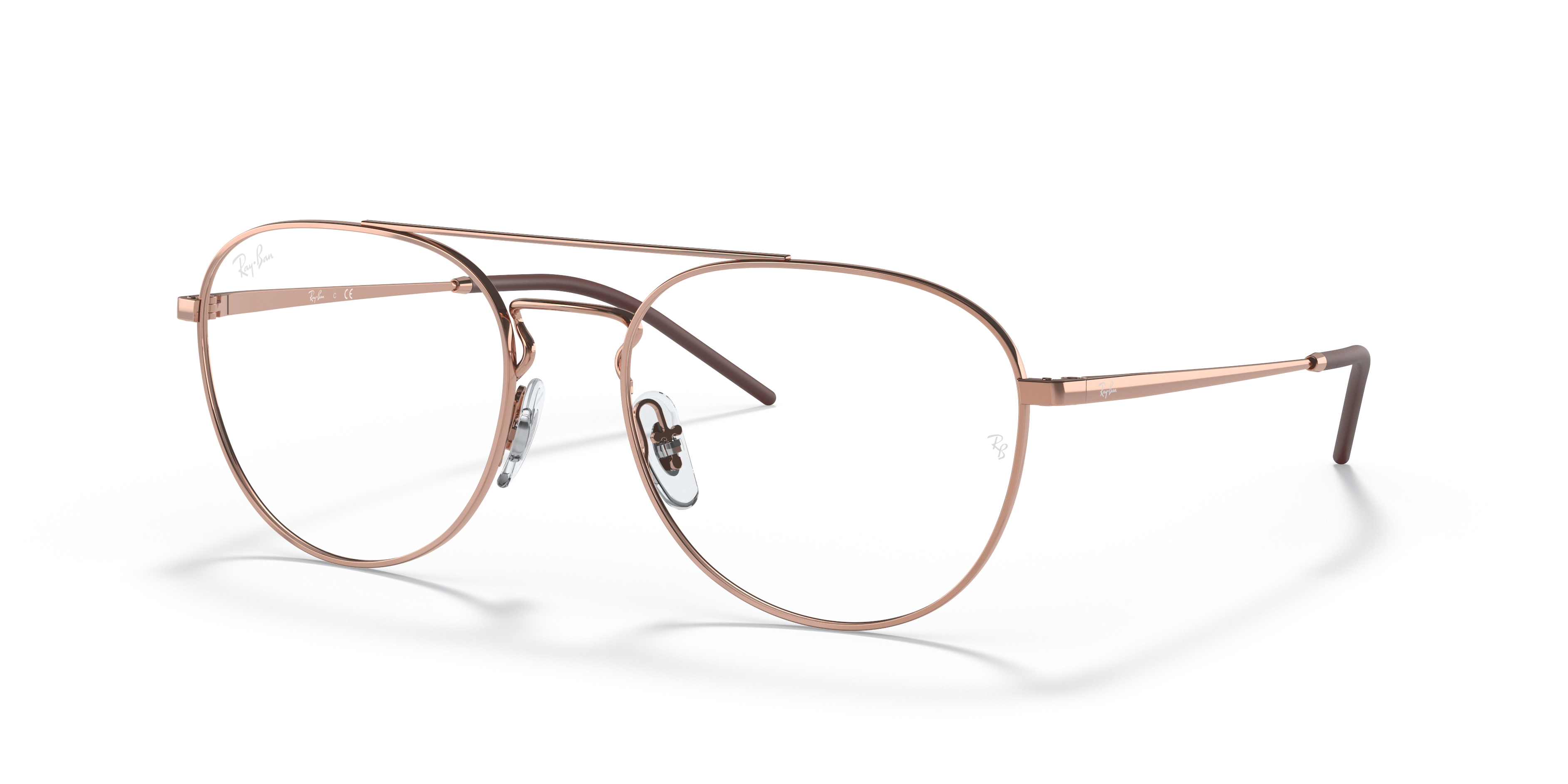 ray ban rose gold frames