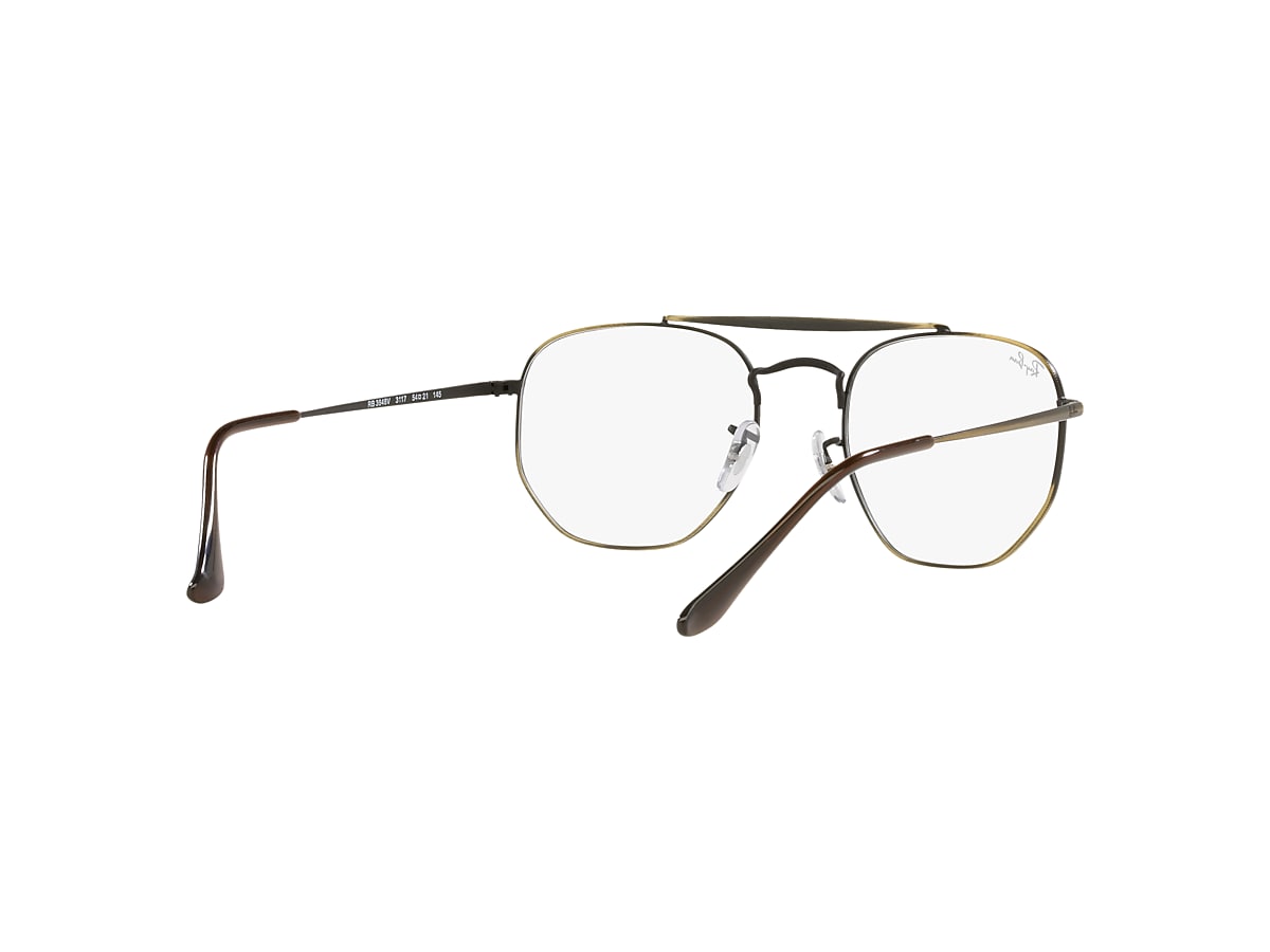 MARSHAL OPTICS Eyeglasses with Antique Gold Frame - RB3648V | Ray